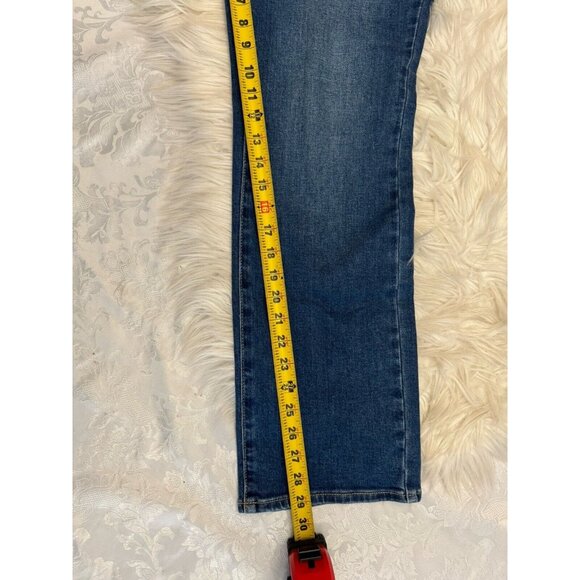 NYDJ Marilyn Straight Stretch Blue Jeans Size 12P‎ Not Your Daughter’s Jeans - Picture 7 of 8